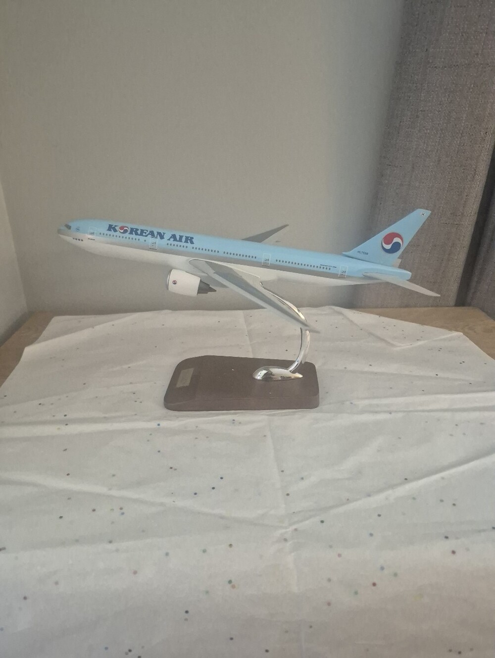 Light Blue Decorative Airplane Model - Home Accent